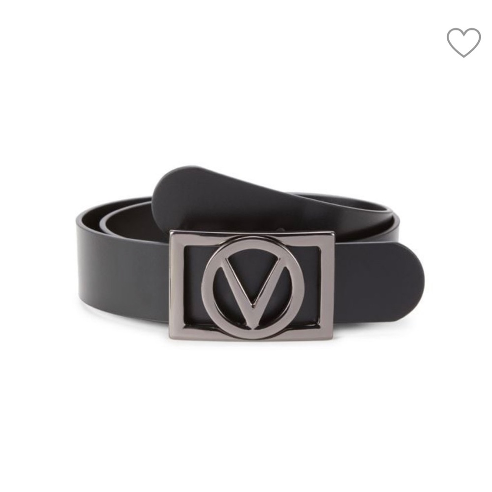 Valentino gunmetal belt